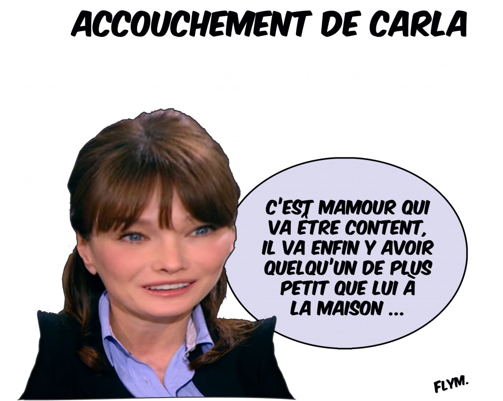 accouchement carla bruni