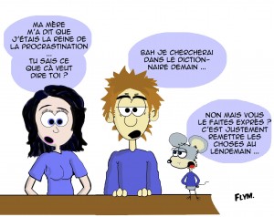 dessin humour couple procrastination