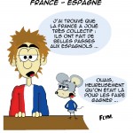 dessin humour coupe d'Europe 2012 France - Espagne