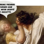 Détournement humour peinture Fragonard mauvais haleine