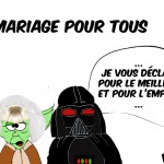 dessin humour mariage pour tous star wars dark vador yoda