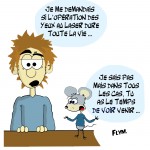 dessin humour operation des yeux au laser