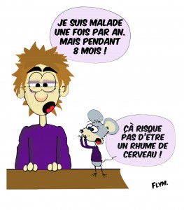 dessin humour malade