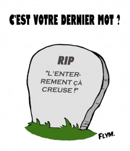 épitaphes humoristiques - images humour noir