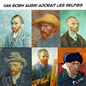 parodie humour autoportrait selfie van gogh