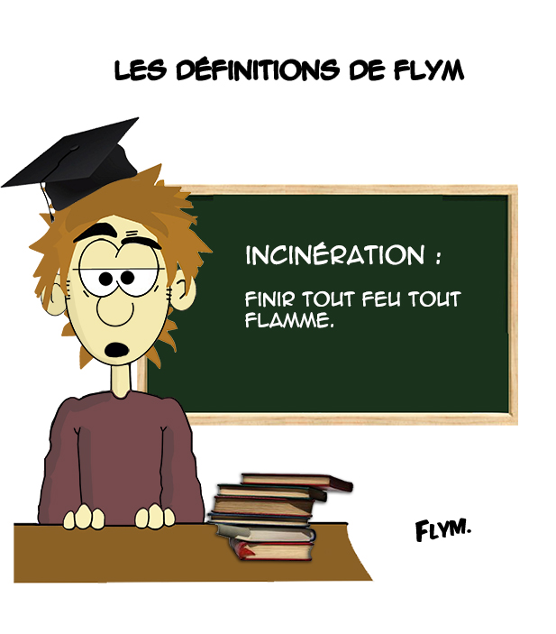 definition humour en dessin incinération